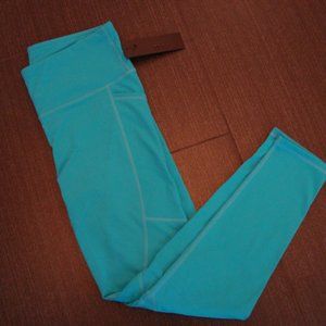 NWT Mono B High Waisted Leggings Turquoise Color Size L